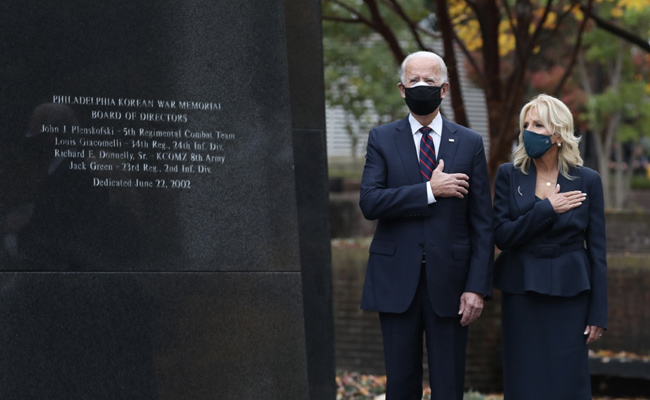 On Day Meant For Unity, Trump And Biden Attend Separate Veterans Day Events