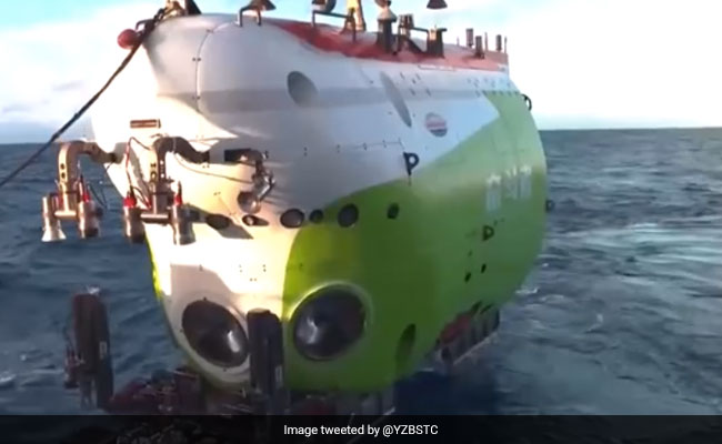 China Sends Vessel Into Earth's Deepest Ocean Trench With 3 Men On Board