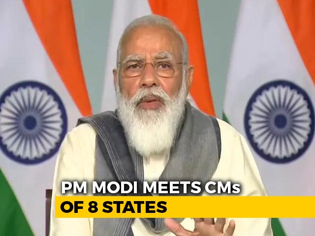 Increase Testing, PM Tells Chief Ministers Of 8 States At Meet