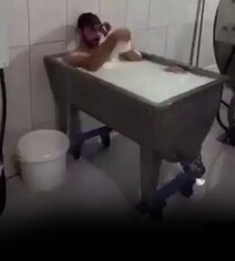 Worker Bathes In Milk At Dairy Plant, Arrested After Video Goes Viral Worker Bathes In Milk At Dairy Plant, Arrested After Video Goes Viral