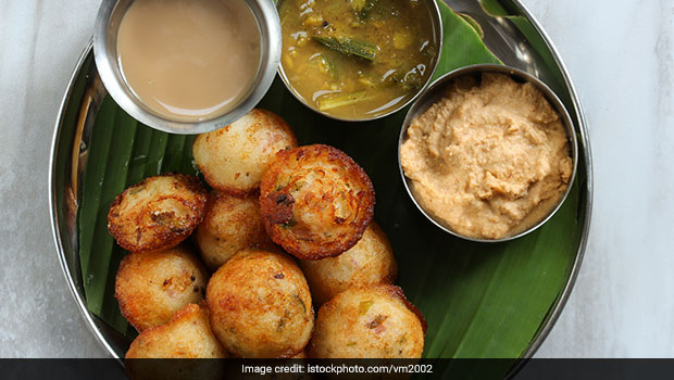 Watch Quick And Easy Way To Make Rice Appe Served With Homemade Idli Podi Masala