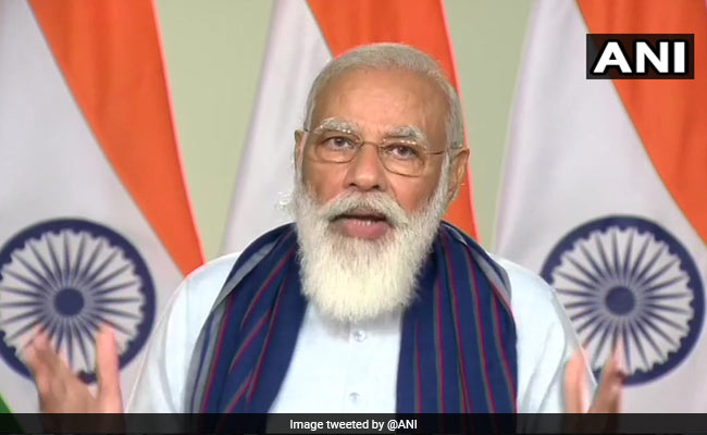 PM Modi Lays Foundation Stone Of Rural Drinking Water Projects In UP