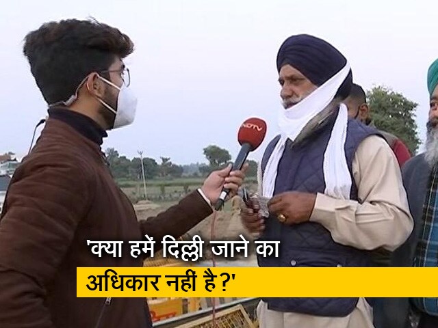 हलडाना बॉर्डर पर किसानों ने कहा- हम बैरिकेड तोड़ देंगे