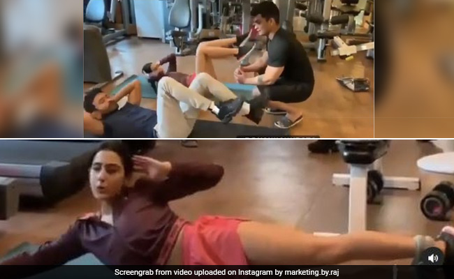 सारा अली खान का जिम Video हुआ वायरल, एक्टर धनुष संग यूं वर्कआउट करती आईं नजर