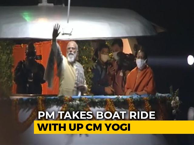 Watch: PM Modi Takes A Boat Ride In Varanasi