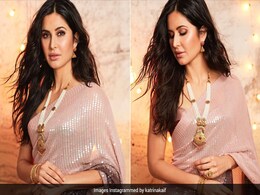 Sparkling In A Sequin Saree, Katrina Kaif Serves Festive Looks Sparkling In A Sequin Saree, Katrina Kaif Serves Festive Looks