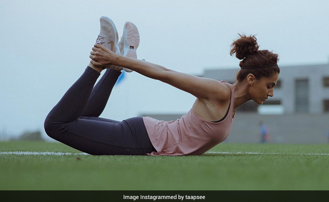Another Bullseye Moment From Taapsee Pannu's Fitness Game. See Her Post