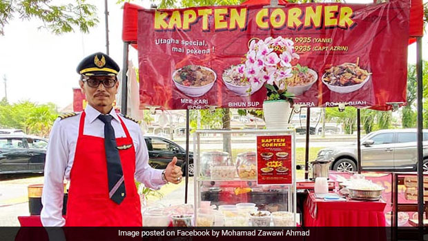 Malaysian Pilot Starts Local Food Stall After Losing Job Due To Pandemic