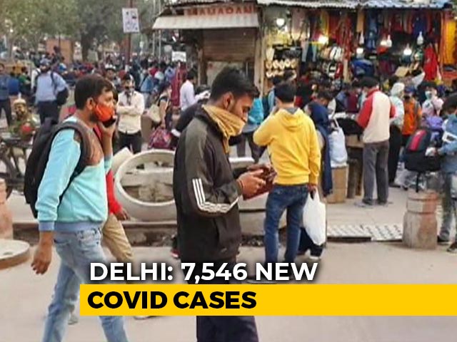Delhi Logs 7,546 Fresh Covid Cases, Fatalities Cross 8,000-Mark With 98 Deaths