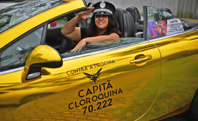 "Captain Chloroquine" Seeks Superhero Win In Brazil Local Elections