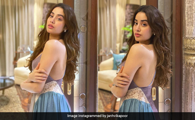 Janhvi Kapoor Breathes Life Into A Blue Maxi Dress Straight Out Of A Dream