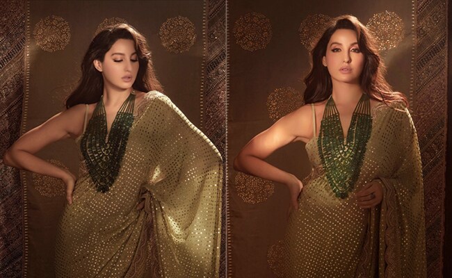 Nora Fatehi's Shimmering <i>Saree</i> Is This Festive Season's Hottest Fashion Trend To Try Nora Fatehi's Shimmering <i>Saree</i> Is This Festive Season's Hottest Fashion Trend To Try