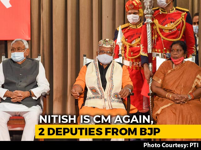 Nitish Kumar Is Chief Minister Again, 2 Deputies From BJP
