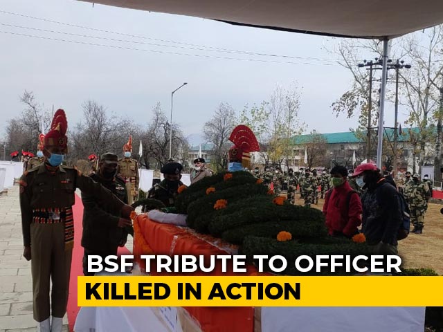Tribute Paid To BSF Sub-Inspector Killed In Pakistan Ceasefire Violation