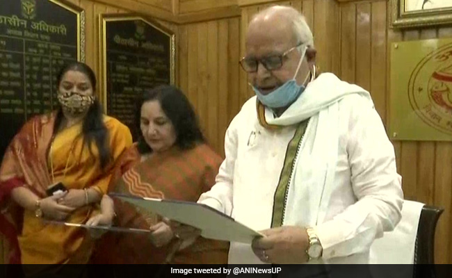 Chetan Chauhan's Wife Takes Oath As MLA For UP Assembly Bypoll