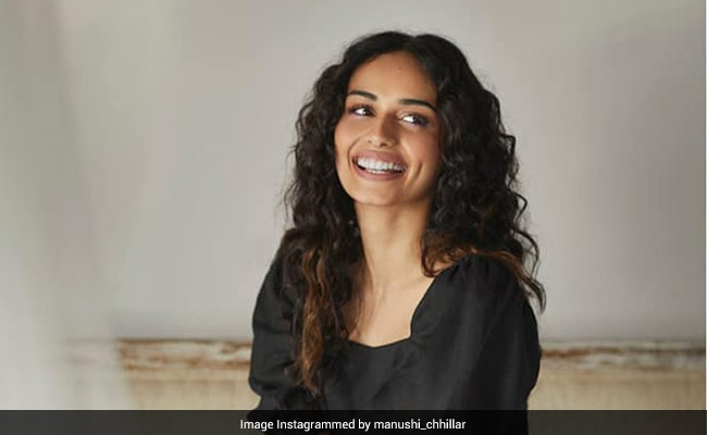 Manushi Chhillar's Casual Black Dress Is A Work From Home Essential