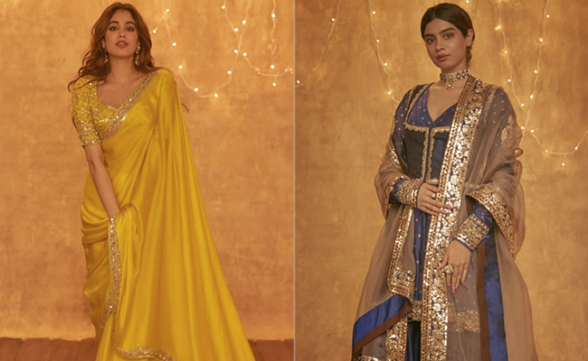 Janhvi And Khushi Kapoor Shine Bright In Gorgeous Ethnic Outfits