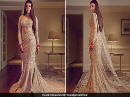 Kajal Aggarwal's Wedding Reception Mermaid Lehenga Sets Major Bridal Goals Kajal Aggarwal's Wedding Reception Mermaid Lehenga Sets Major Bridal Goals