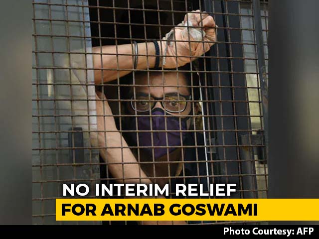 For Arnab Goswami, High Court Refuses Bail, Lower Court Verdict By Friday