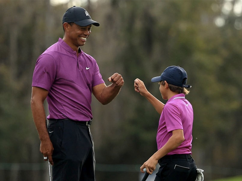 Watch: Tiger Woods' Son Charlie Sends Twitter Into A Frenzy With "Incredible Shots" At PNC Championship