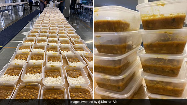 Sikh Charities Provide Hot Meals To Stranded UK Truck Drivers