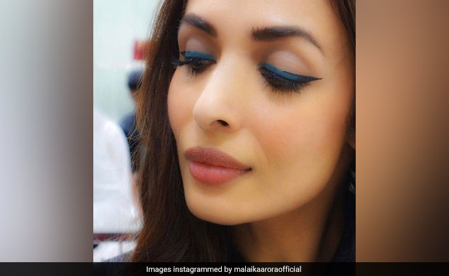 Malaika Arora's Blue Winged Eyeliner Is A Chic Makeup Choice For The Holidays