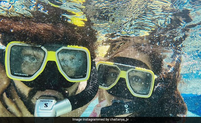 When Niharika Konidela And Chaitanya JV Went Snorkeling In Maldives
