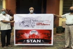 Jesuits Protest As 83-Year-Old Stan Swamy In Jail For Over 2 Months Jesuits Protest As 83-Year-Old Stan Swamy In Jail For Over 2 Months
