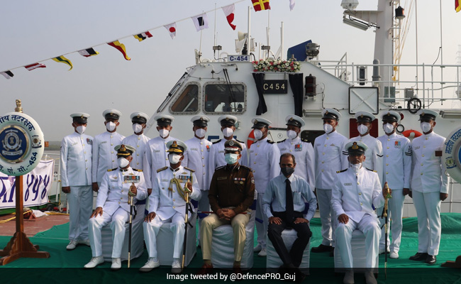 Indigenously-Built Interceptor Boat Joins Indian Coast Guard In Gujarat