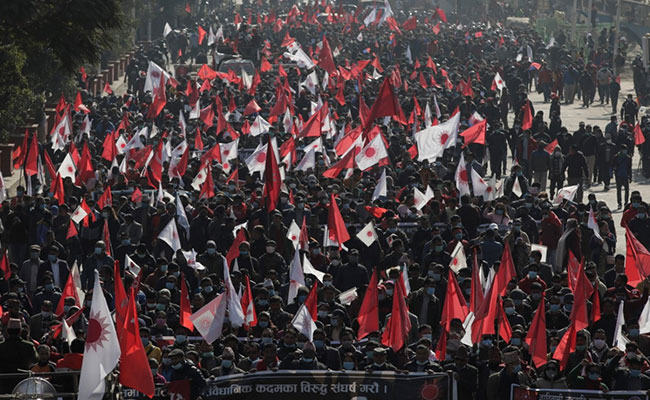 Thousands Protest In Nepal Against PM's Dissolution Of Parliament