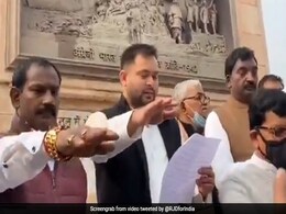 "Arrest Me If You Can": Tejashwi Yadav Dares Nitish Kumar Government "Arrest Me If You Can": Tejashwi Yadav Dares Nitish Kumar Government