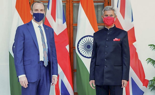 S Jaishankar, British Foreign Secretary Dominic Raab Hold Wide-Ranging Bilateral Talks