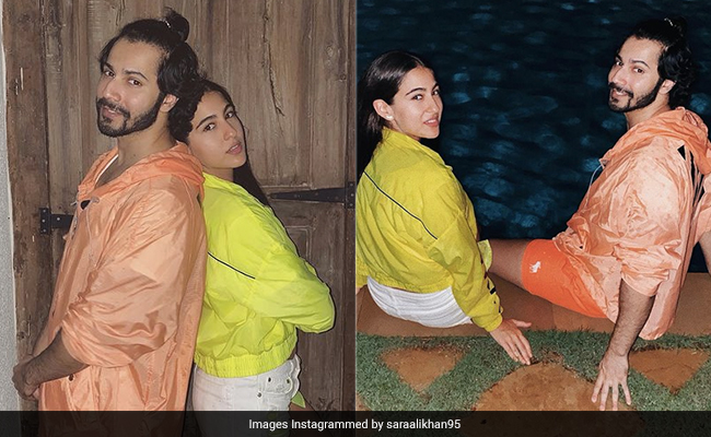 Sara Ali Khan, Varun Dhawan Brighten Up Our Feeds In Cool Neon Jackets