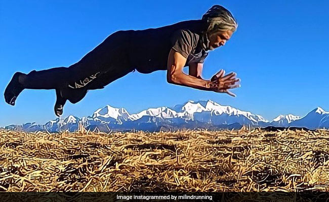12,000 Feet Above Sea Level, Milind Soman Is Working Out With A View Of Mount Everest