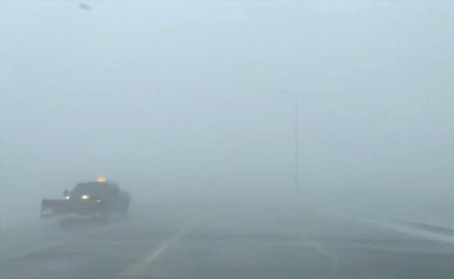 Frightening Drive Through South Dakota Blizzard Caught On Camera