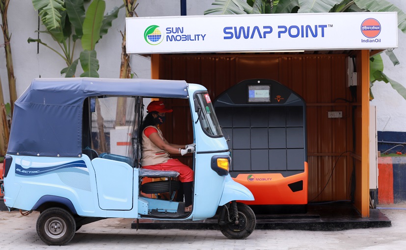 Sun Mobility Aims To Set Up 100 EV Battery Swapping Stations In Bengaluru By The End Of Next Year