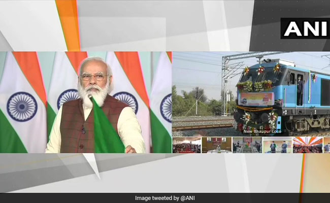 पीएम मोदी ने देश के पहले ईस्टर्न डेडिकेटिड फ्रेट कोरिडोर का किया उद्घाटन