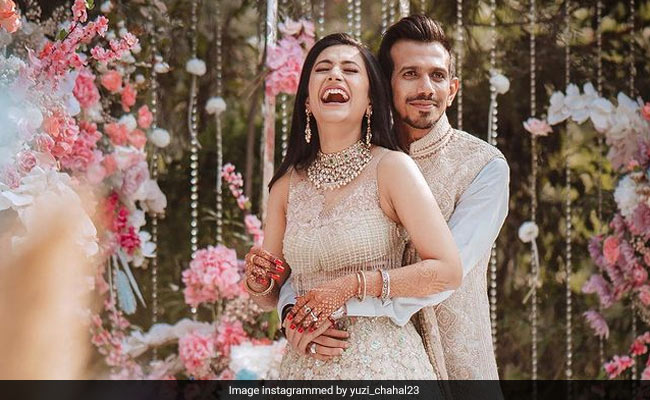 Yuzvendra Chahal Marries Dhanashree: Couple's Two-Tier Engagement Cake Is A Vision
