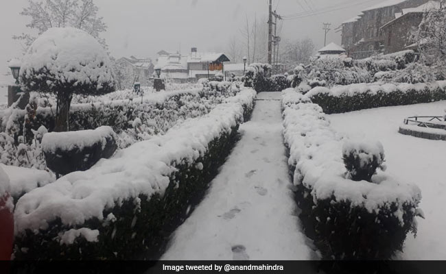 Anand Mahindra Feels Like "Hitting The Open Road" As Snow Covers Manali