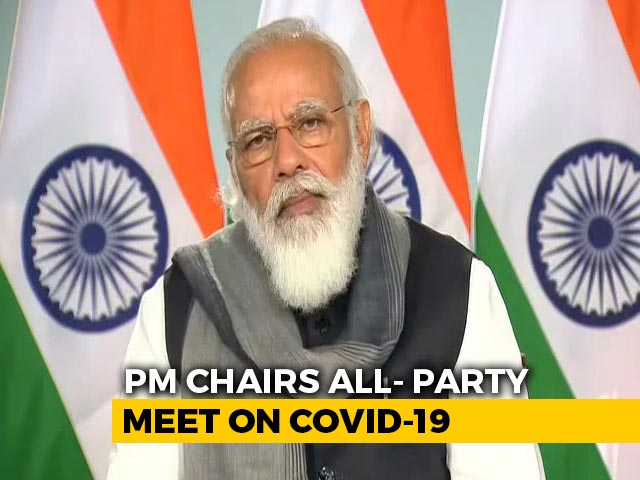 PM Modi Addresses All-Party Meeting On Covid