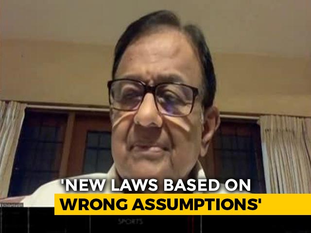 "Modi Government Is About My Way Or Highway" - P Chidambaram On Farmers