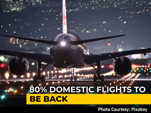 Domestic Flights Allowed At 80% Of Pre-Covid Levels From Today: Centre