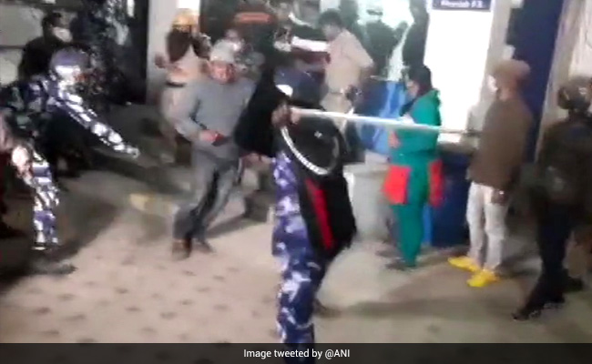 BJP Workers Lathi-Charged By Rapid Action Force Personnel In Bengal