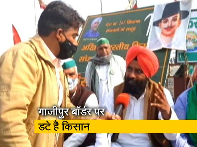 गाजीपुर बॉर्डर पर भी जारी है किसानों की रिले भूख हड़ताल