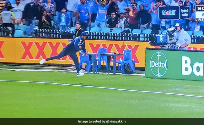 Aus Vs Ind: संजू सैमसन ने हवा में उड़कर बचाया छक्का, बल्लेबाज भी देखकर हैरान..देखें Video