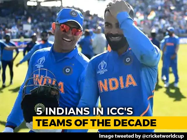 Kohli, Dhoni Among Five Indians Named In ICC's Men's Teams Of The Decade