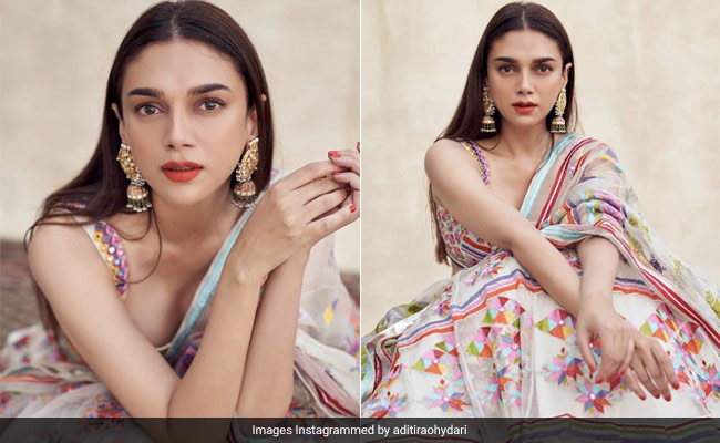 Aditi Rao Hydari&rsquo;s Bright, Colourful <i>Lehenga</i> Sets Major Bridesmaids Goals