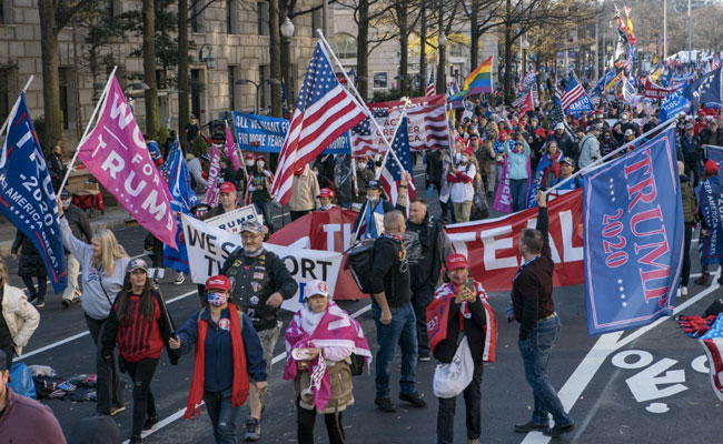 Thousands Of Trump Supporters Rally In Washington Seeking "Four More Years"