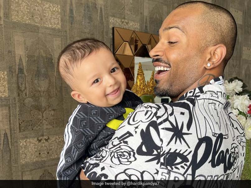 "Laughing On Monkey Rhyme": Hardik Pandya Shares Adorable Pic With Son Agastya