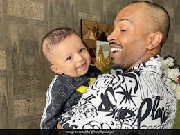 "Laughing On Monkey Rhyme": Hardik Pandya Shares Adorable Pic With Son Agastya "Laughing On Monkey Rhyme": Hardik Pandya Shares Adorable Pic With Son Agastya